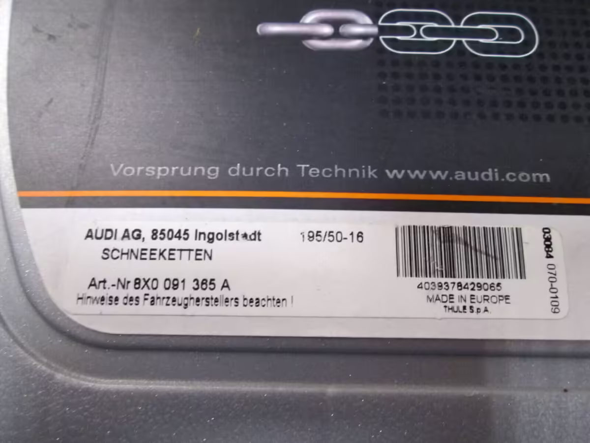 8X0091365A - Audi Schneeketten; BASIS, 195/50 R16 [8/8]