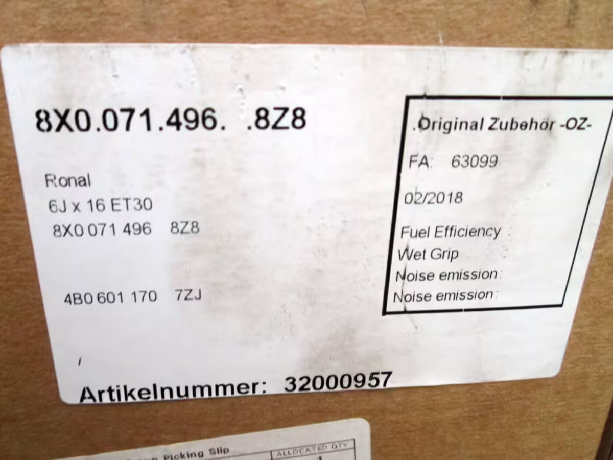 8X00714968Z8 - 16" Aluminiumrad; 5-Speichen [25/32]