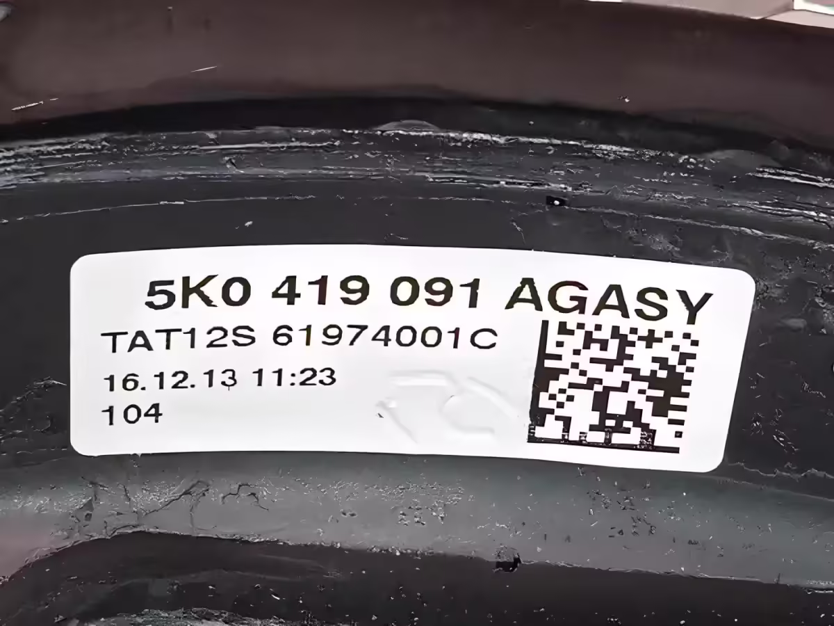 5K0419091AGASY - Kierownica wielofunkcyjna (skóra); czarny/czerwony [6/8]