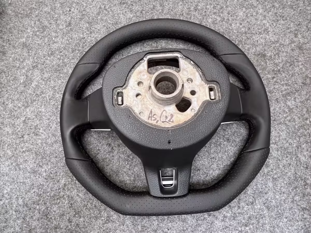 1K8419091PG0L - Steering wheel leather; black/satin black [6/10]