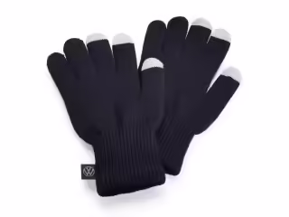 Rękawice do obsługi ekranu dotykowego; czarne, S