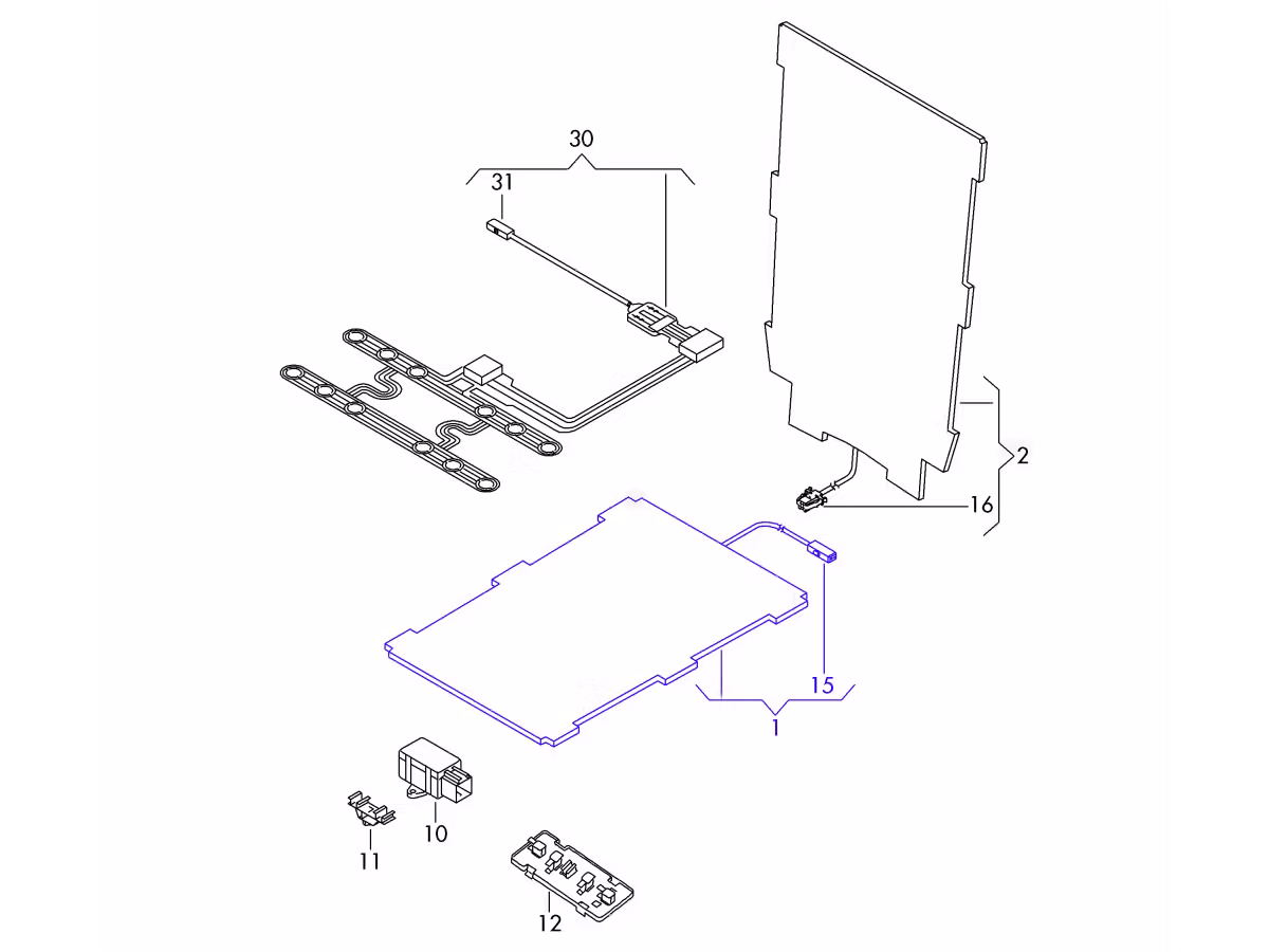 6R0963555F - Sitzheizungselement [3/28]