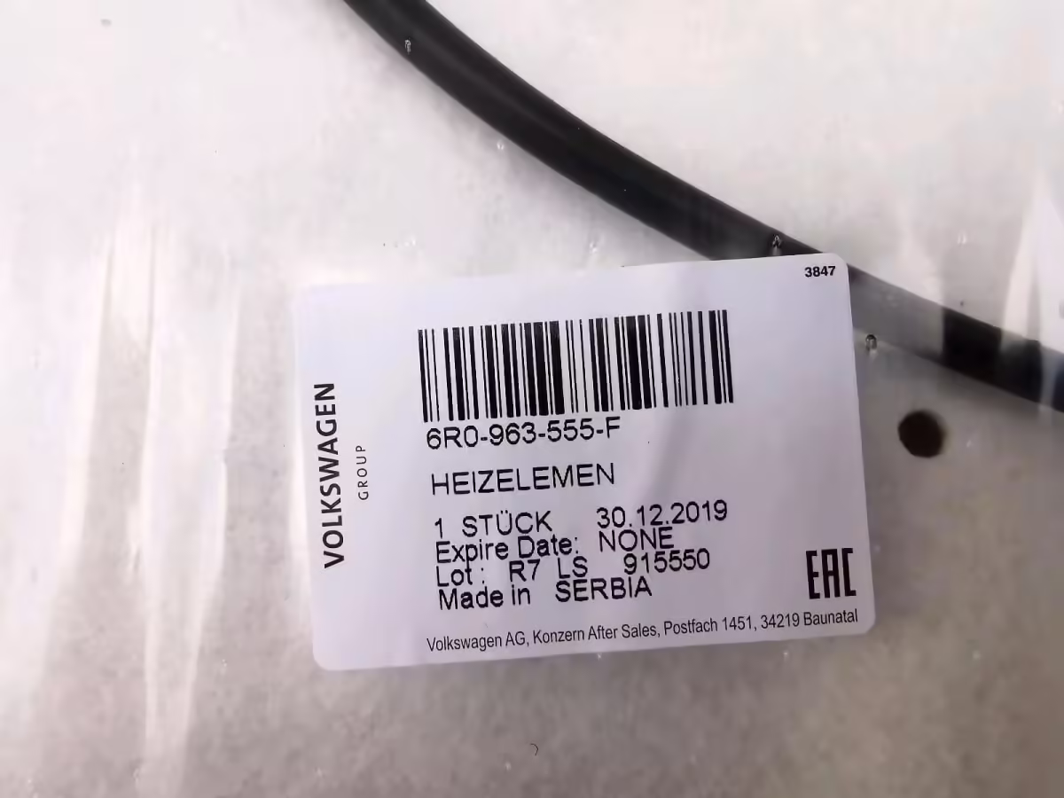 6R0963555F - Sitzheizungselement [18/28]