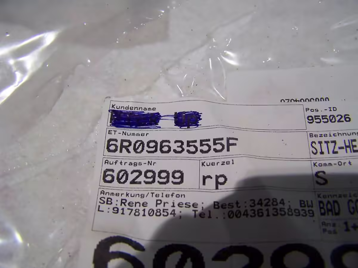 6R0963555F - Sitzheizungselement [24/28]