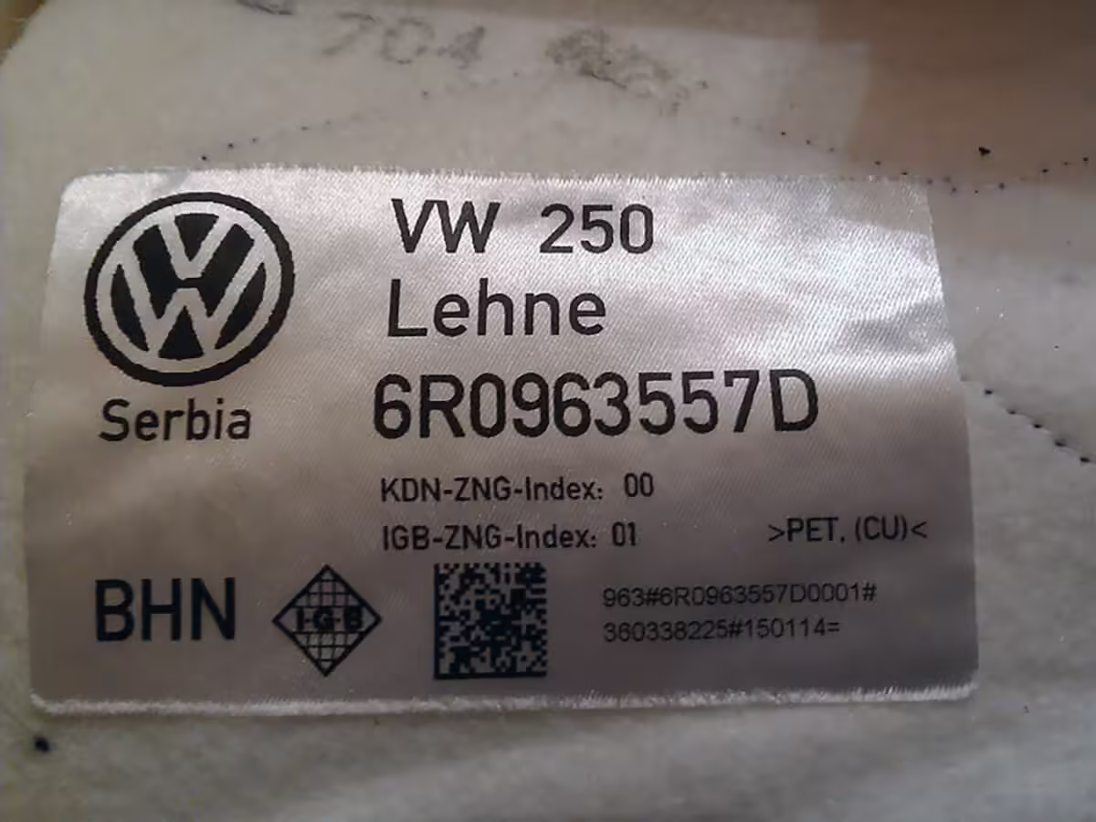 6R0963557D - Heizelement für die Rückenlehne [11/17]
