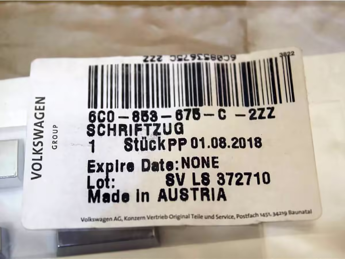 6C0853675C2ZZ - Emblemat GTI; tylny [5/12]
