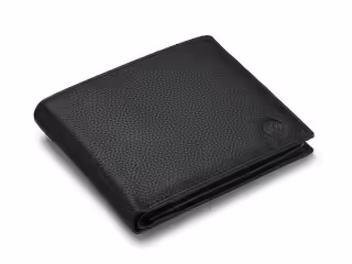 Wallet; black, for men