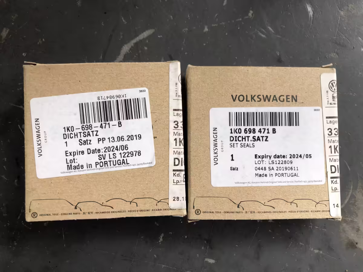 1K0698471B - Set of gaskets for brake caliper housing [22/23]