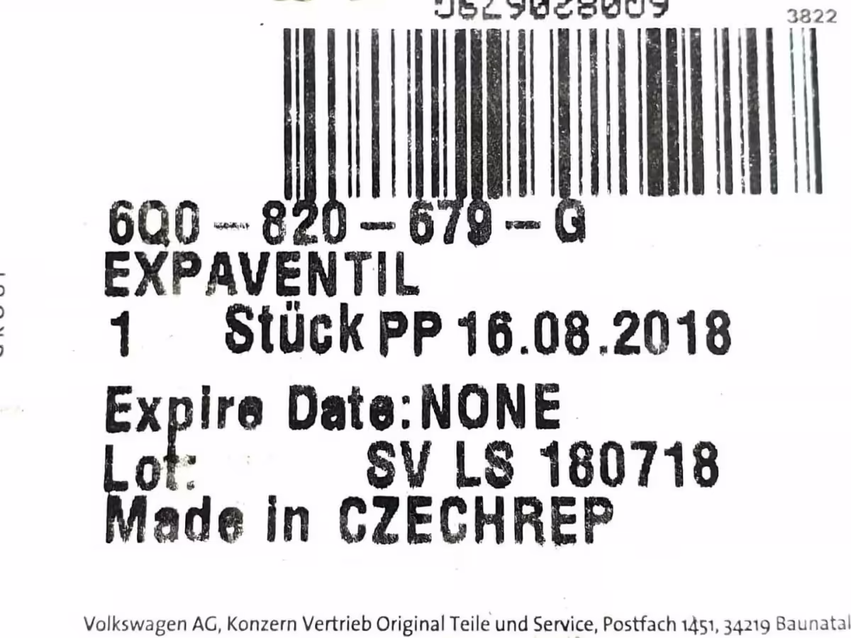 6Q0820679G - Expansion valve [8/9]