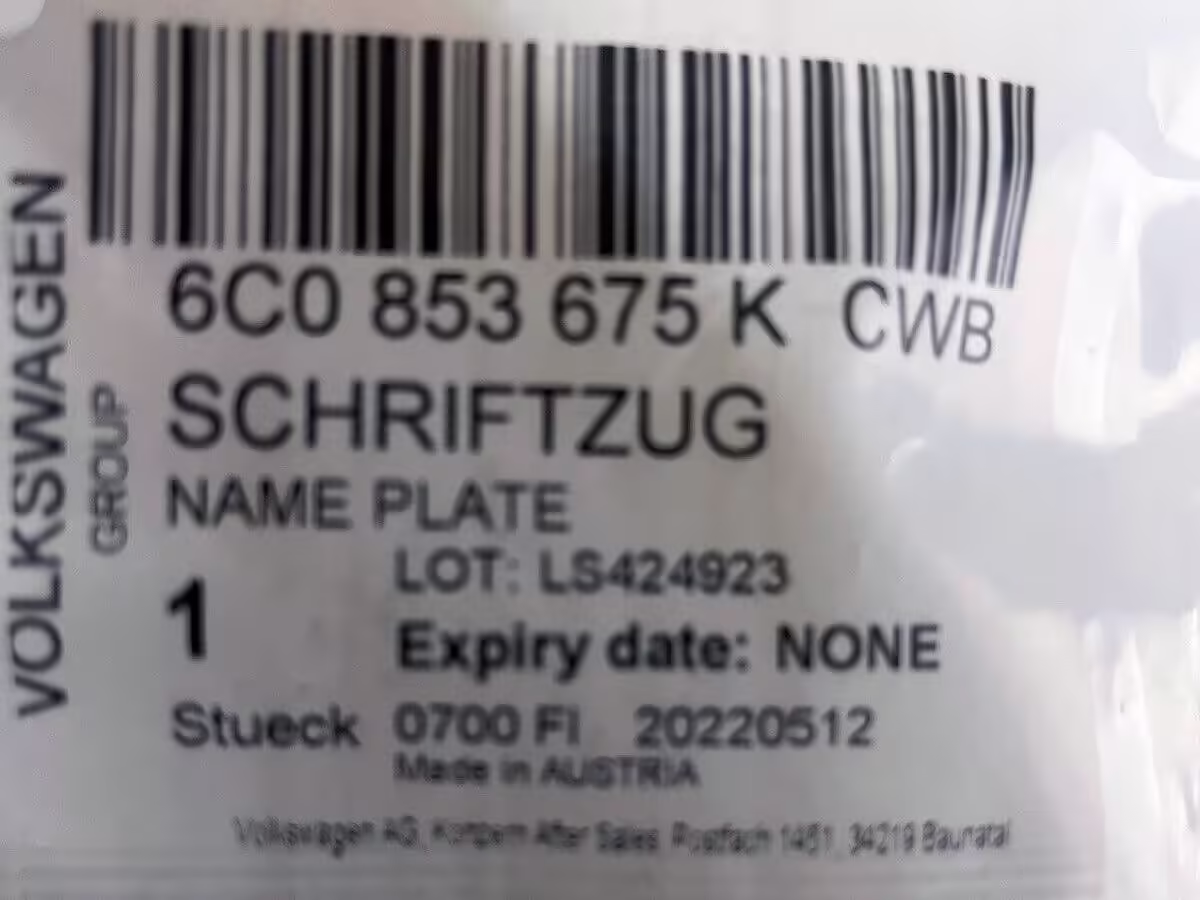 6C0853675KCWB - BLUEMOTION-Technologie-Emblem; hinten [9/9]