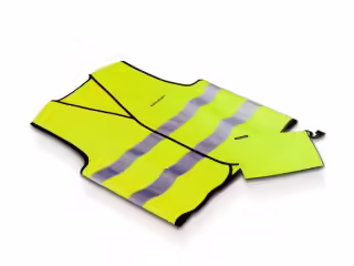 Warning vest; yellow