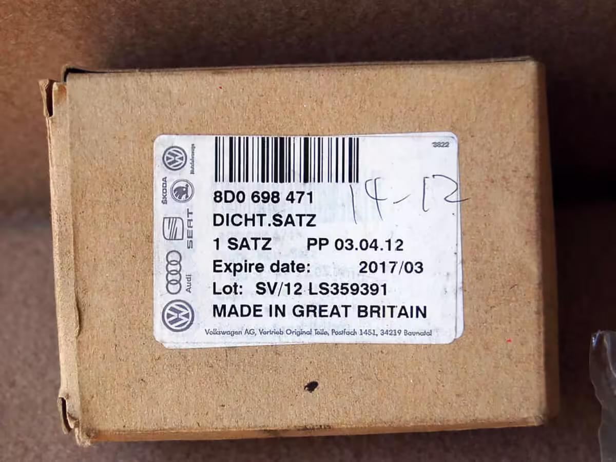 8D0698471 - Set of gaskets for brake caliper housing [8/9]