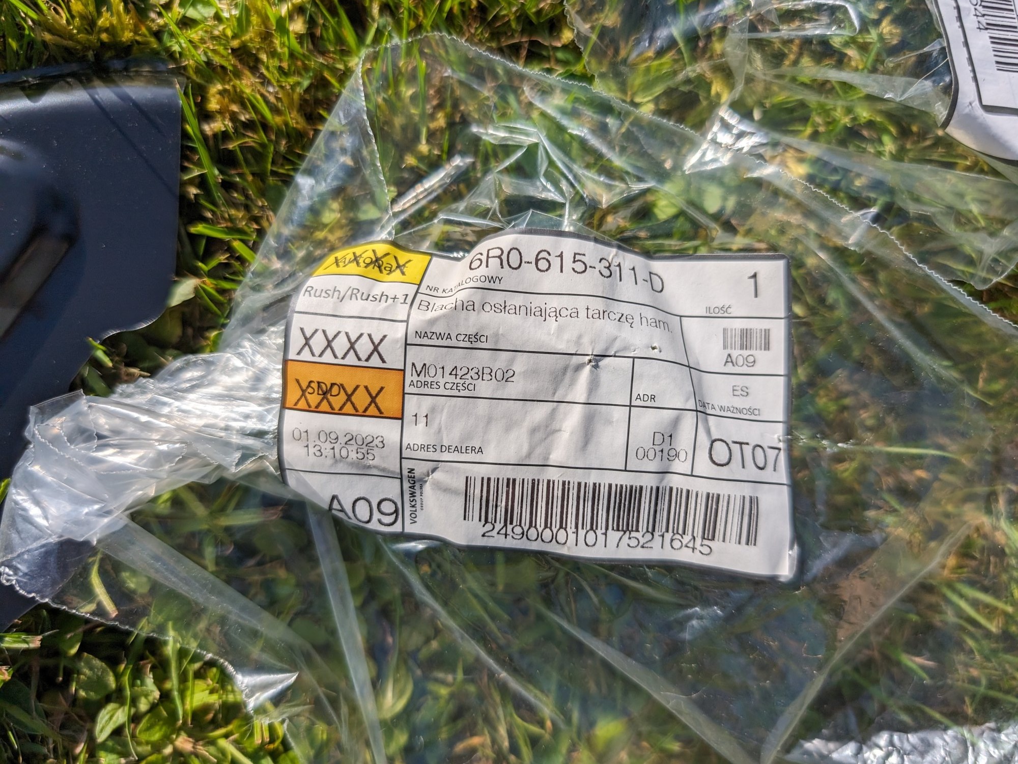 6R0615311D  - Brake disc cover plate [5/6]