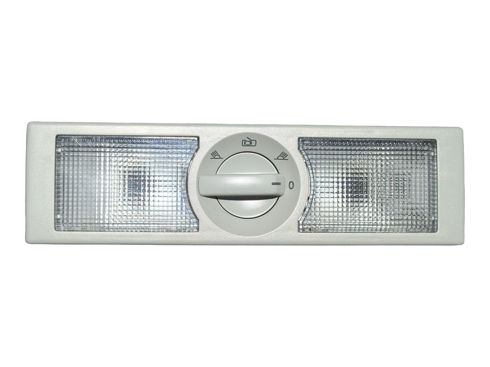 Interior and reading light with switch-off delay