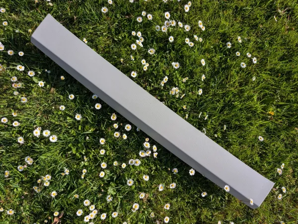 Fastening strip; pearl grey