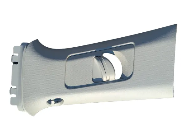 B-pillar trim; pearlescent gray